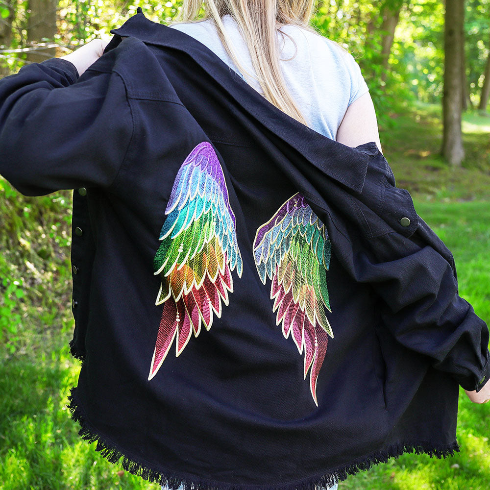 Gilded Rainbow Wing Pair Set