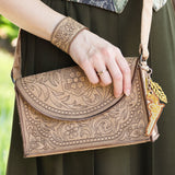 Western Leather Tooling 3D Purse (In-the-Hoop)