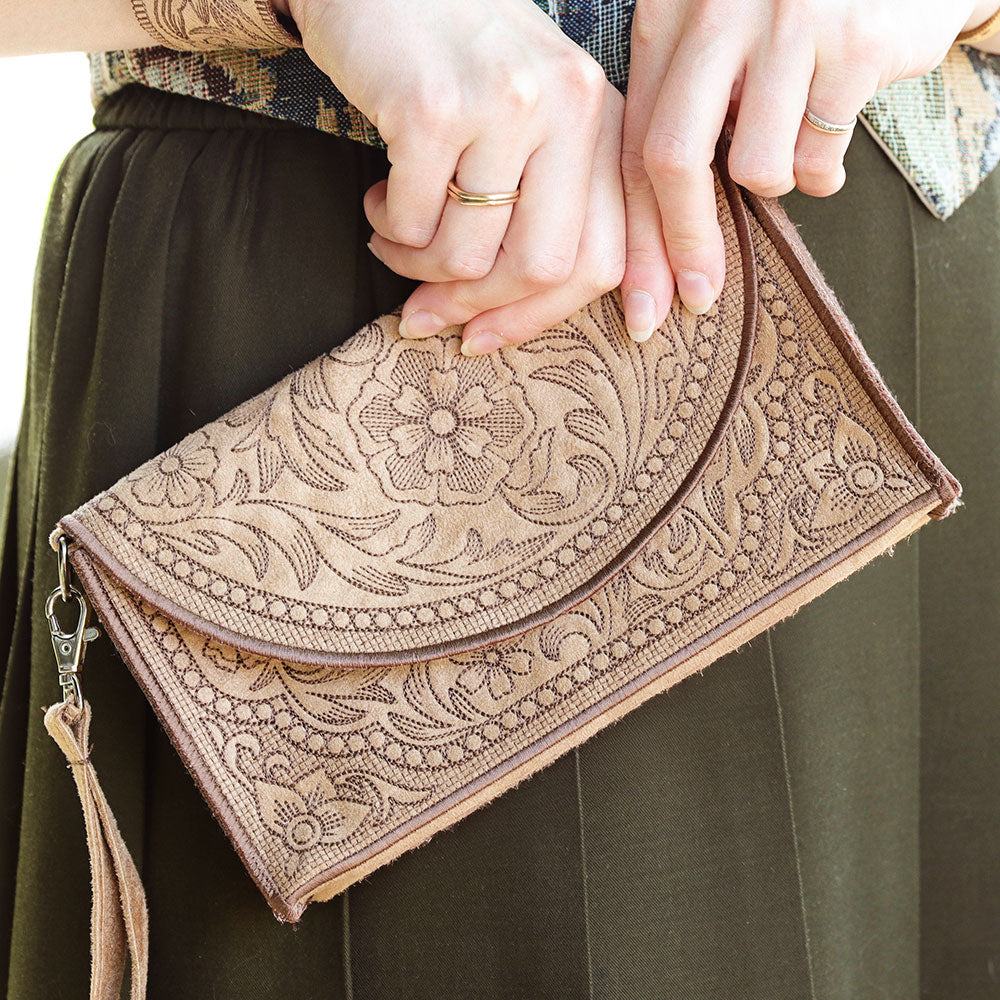 Western Leather Tooling 3D Purse (In-the-Hoop)