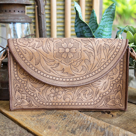 Western Leather Tooling 3D Purse (In-the-Hoop)