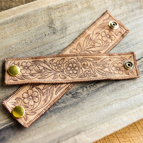 Western Leather Tooling Leather Cuff (In-the-Hoop)
