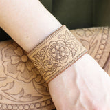 Western Leather Tooling Leather Cuff (In-the-Hoop)