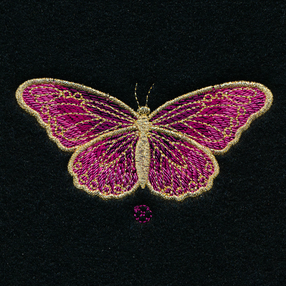 Glimmering Butterfly Garment Cinch