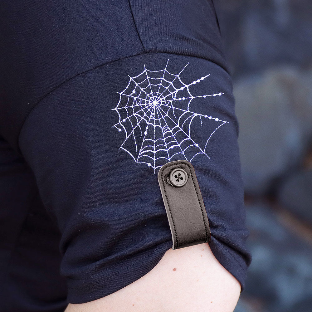 Spiraling Spiderweb Garment Cinch