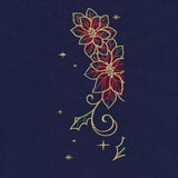 Gilded Christmas Books & Blooms (Applique)