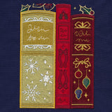 Gilded Christmas Books & Blooms (Applique)
