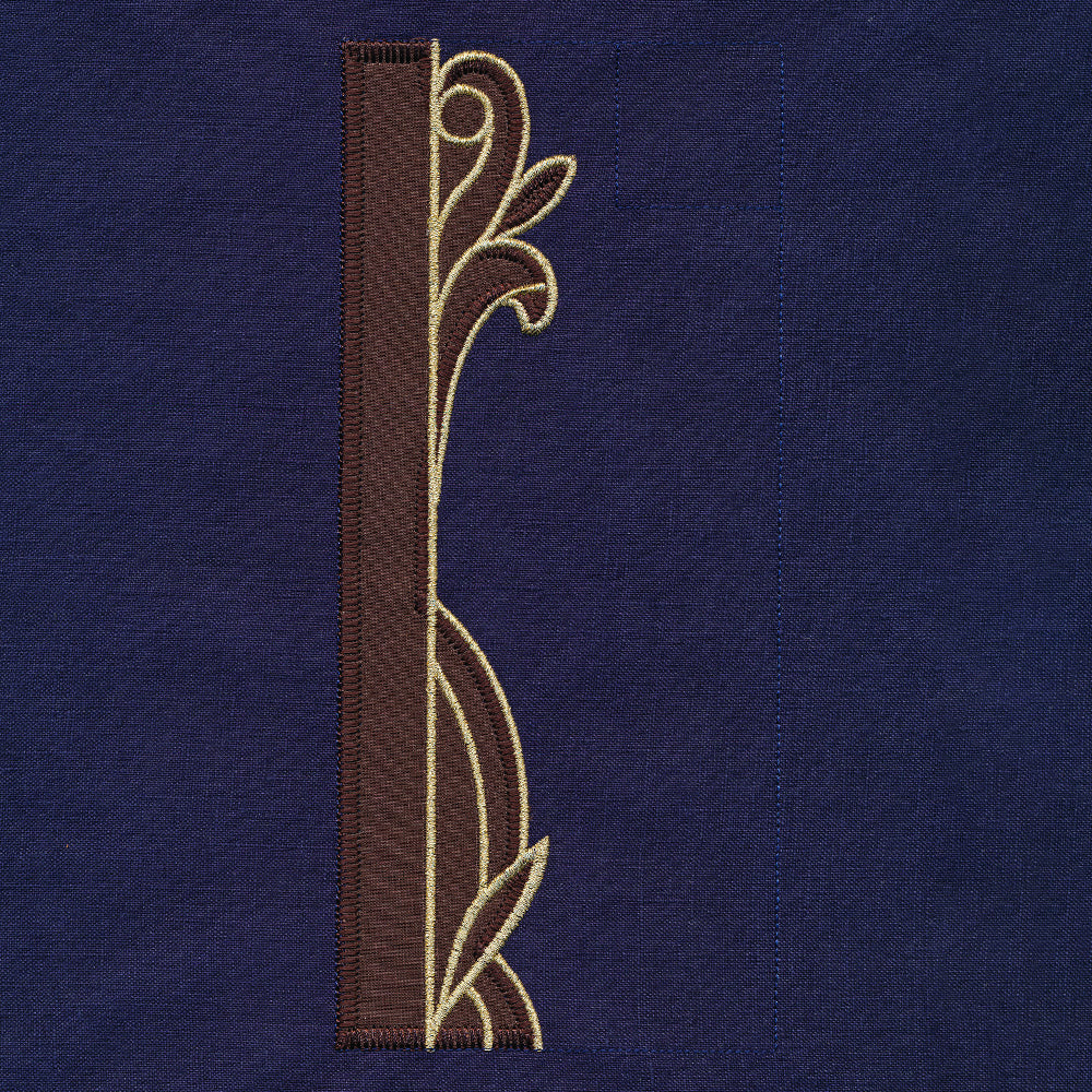 Gilded Christmas Books & Blooms (Applique)