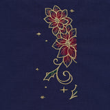 Gilded Christmas Books & Blooms (Applique)