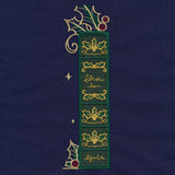 Gilded Christmas Books & Blooms (Applique)