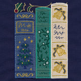 Gilded Christmas Books & Blooms (Applique)
