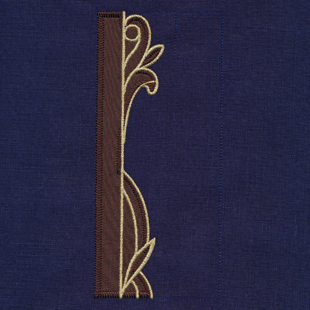 Gilded Christmas Books & Blooms (Applique)