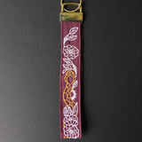 Gilded Snake in Blooms Wristlet Strap (In-the-Hoop)