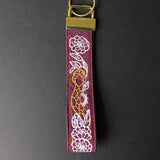 Gilded Snake in Blooms Wristlet Strap (In-the-Hoop)