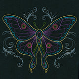 Vibrant Fluttering Moth
