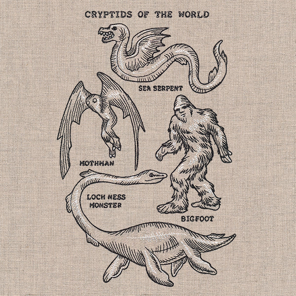 Cryptids of the World Collage – Urban Threads