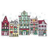 Urban Christmas City Border
