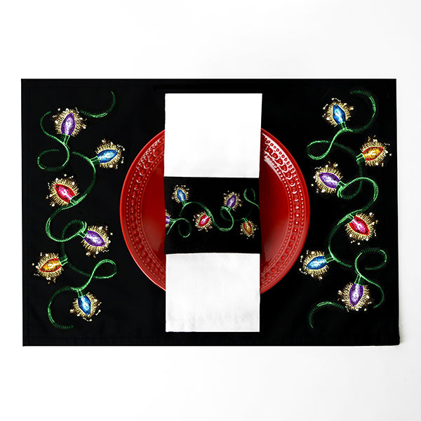 Light and Bright Christmas Border