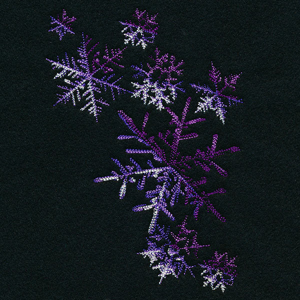 Flurry of Color Snowflakes