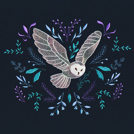 Winter Owl in Botanicals