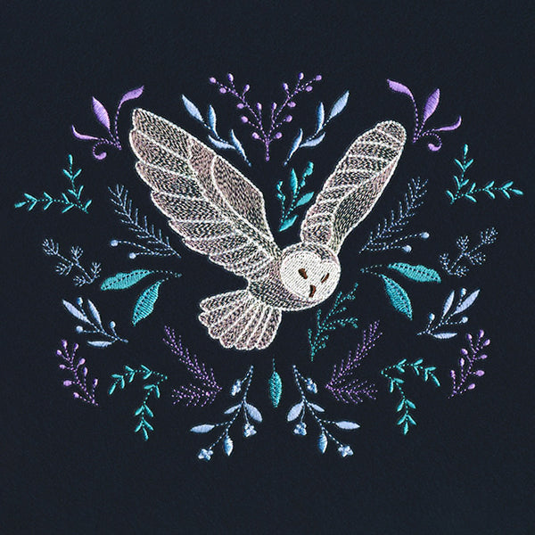 Winter Owl in Botanicals