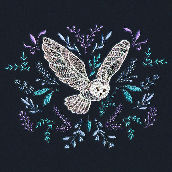 Winter Owl in Botanicals