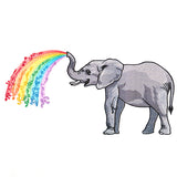 Wild Rainbow Elephant