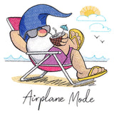 Airplane Mode Vacationing Gnome