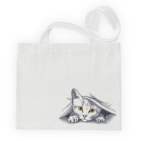 Peeking and Playful Cat
