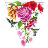 Modern Hummingbirds and Flowers Feature