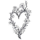 Wildflowers and Thorns Heart Wreath