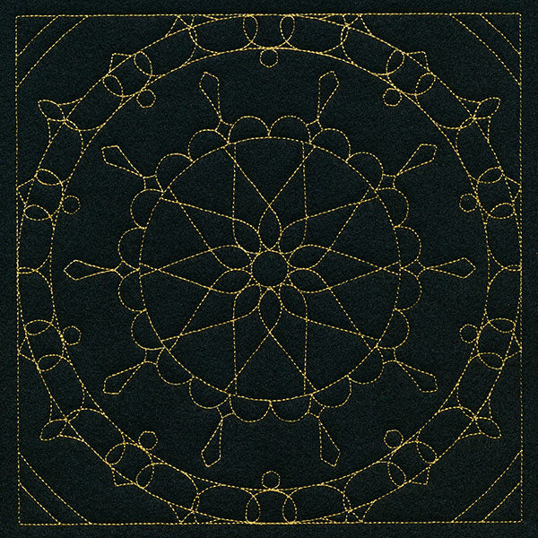 Mesmerizing Mandala Quilting Square 4