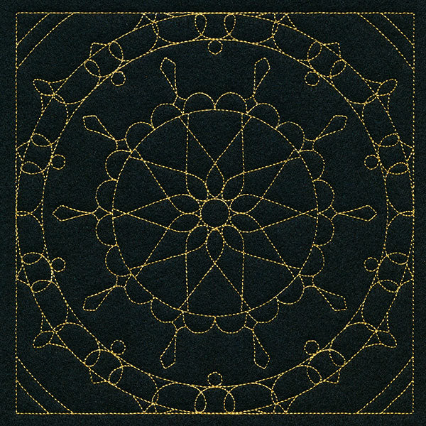 Mesmerizing Mandala Quilting Square 4