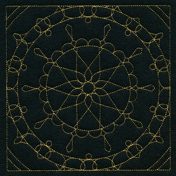 Mesmerizing Mandala Quilting Square 4