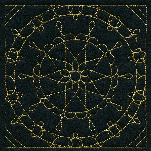 Mesmerizing Mandala Quilting Square 4