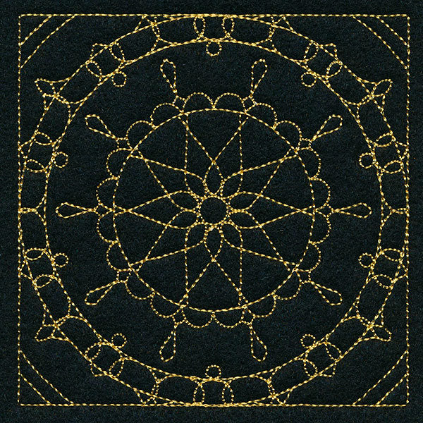 Mesmerizing Mandala Quilting Square 4