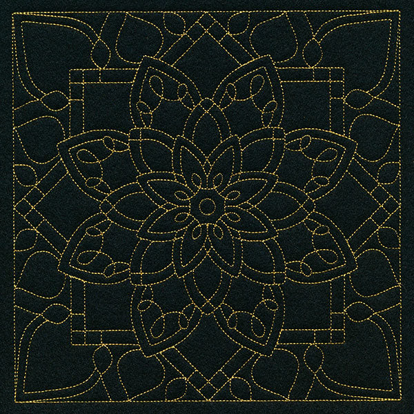 Mesmerizing Mandala Quilting Square 6