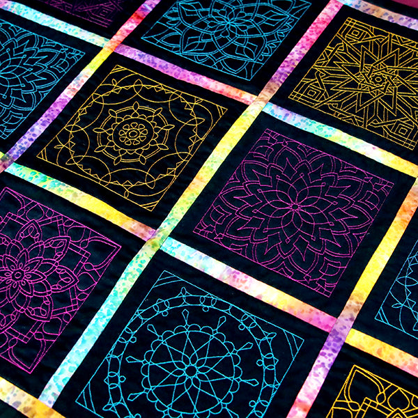Mesmerizing Mandala Quilting Square 6