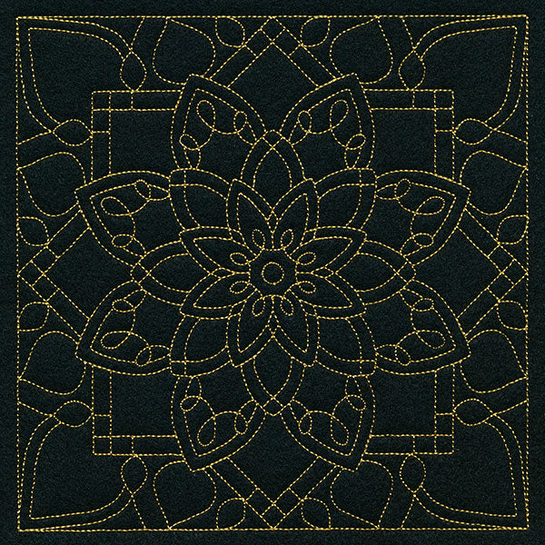 Mesmerizing Mandala Quilting Square 6