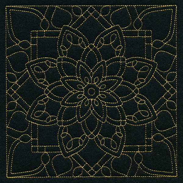 Mesmerizing Mandala Quilting Square 6