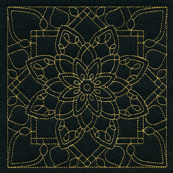 Mesmerizing Mandala Quilting Square 6
