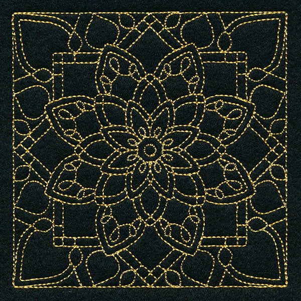 Mesmerizing Mandala Quilting Square 6