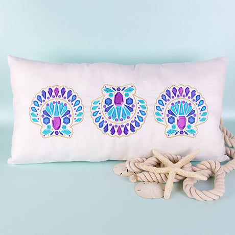 Bejeweled Fan Shell
