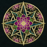 Gilded Floral Compass Rose