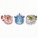 Puckered Up Puffer Fish Trio