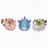 Puckered Up Puffer Fish Trio