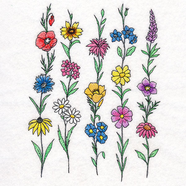 Picked for You Wildflower Border – Urban Threads