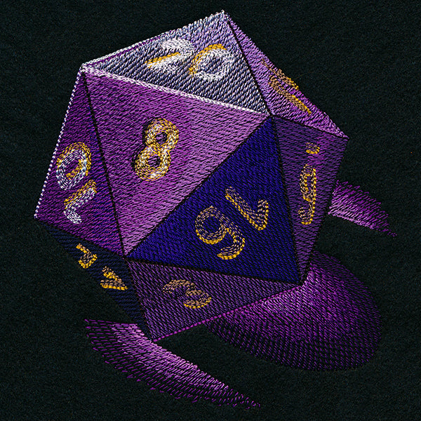 Illuminated D20 Die