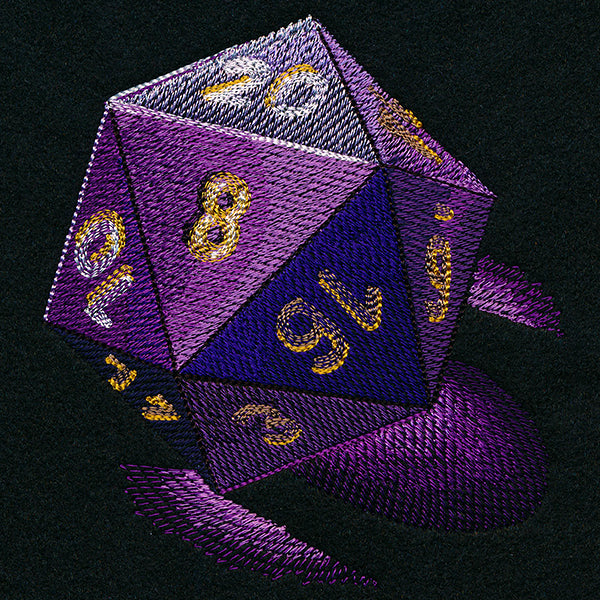 Illuminated D20 Die
