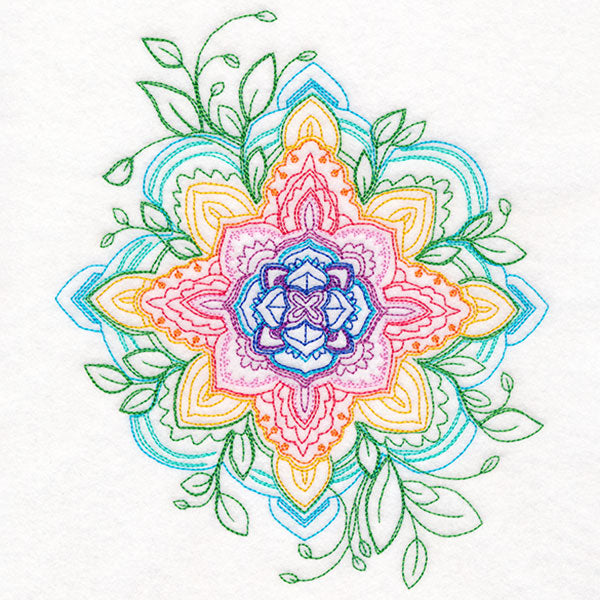 Wild Nature Rainbow Mandala – Urban Threads