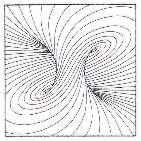 Optical Illusion Quilting Square 1